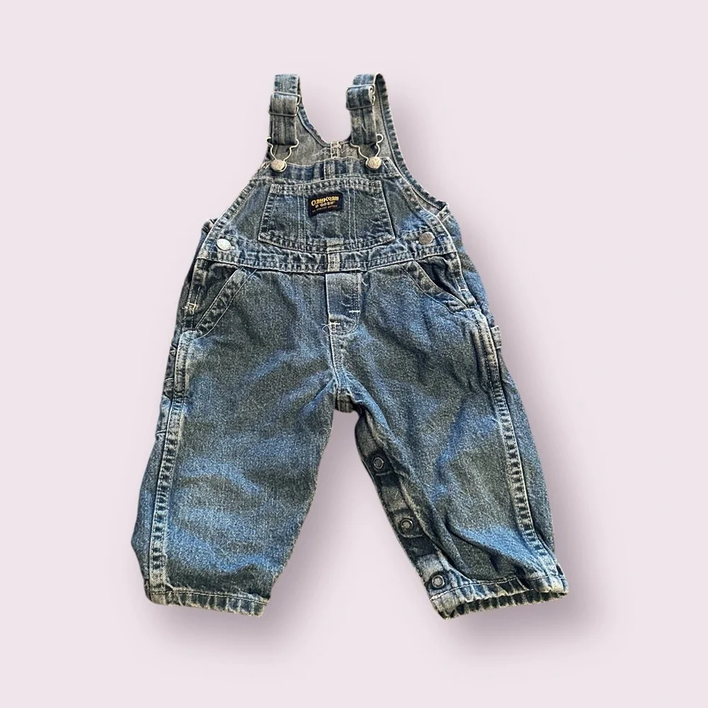 Baby OshKosh The Genuine Article 12 Month Medium Wash Denim Overalls